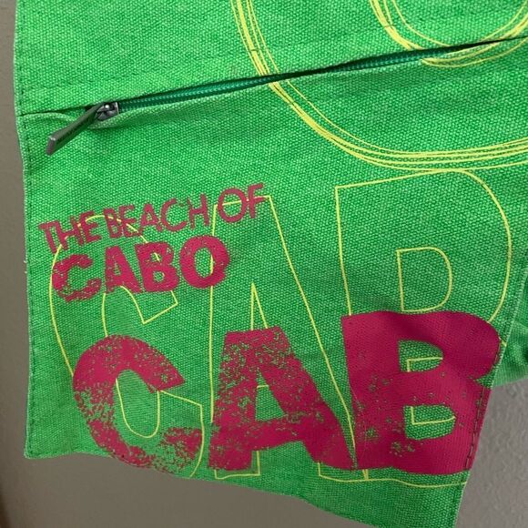 Robin Ruth The Beach Of Cabo Crossbody Lime Florescent Green Hot Pink Bag - Picture 16 of 16